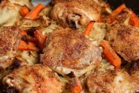 Roasted Chicken with Cabbage and Carrots