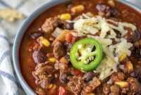Classic Ground Beef Chili with Beans