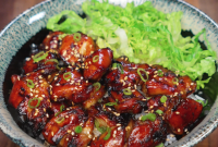Sticky Garlic Soy Glazed Chicken Thighs Recipe