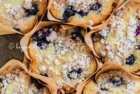 Bakery-Style Lemon Blueberry Muffins with Streusel Topping