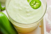 Homemade Creamy Jalapeno Sauce for Tacos and Dips