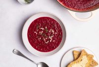 Velvety Beetroot Soup Recipe with Dill and Yogurt