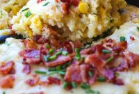 Creamy Southern Bacon and Corn Spoonbread Recipe