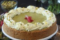 Pistachio Pie Recipe with Lemon Cookie Crust