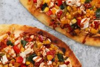 Chipotle Chicken Pizza with Roasted Vegetables