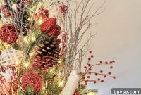 Rustic Winter Woodland Christmas Tree Decorating Ideas
