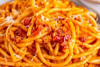 Amatriciana Pasta (Bucatini) – Authentic Italian Recipe