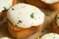 Whipped Ricotta Crostini with Honey and Lemon Zest