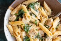 Creamy Chicken and Spinach Pasta Recipe