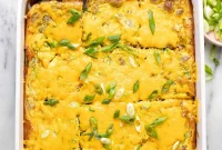Cheesy Sausage Breakfast Casserole with Hash Browns