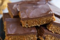 No-Bake Chocolate Peanut Butter Protein Bars