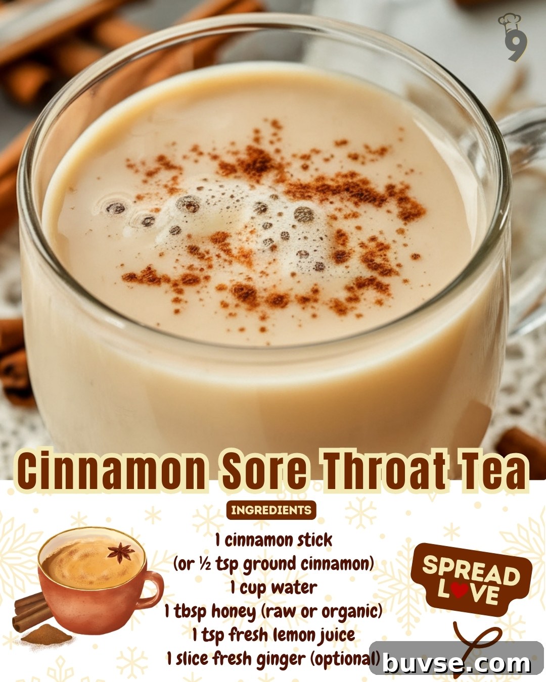 Cinnamon Sore Throat Tea Recipe