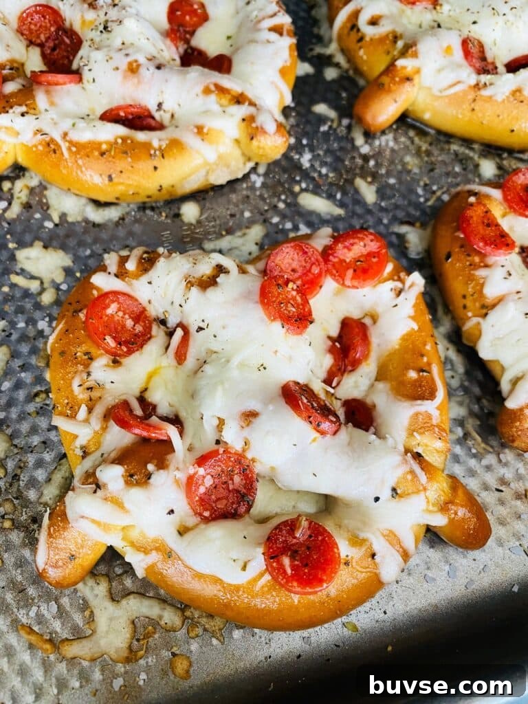 Smoked Pepperoni Pizza Pretzels