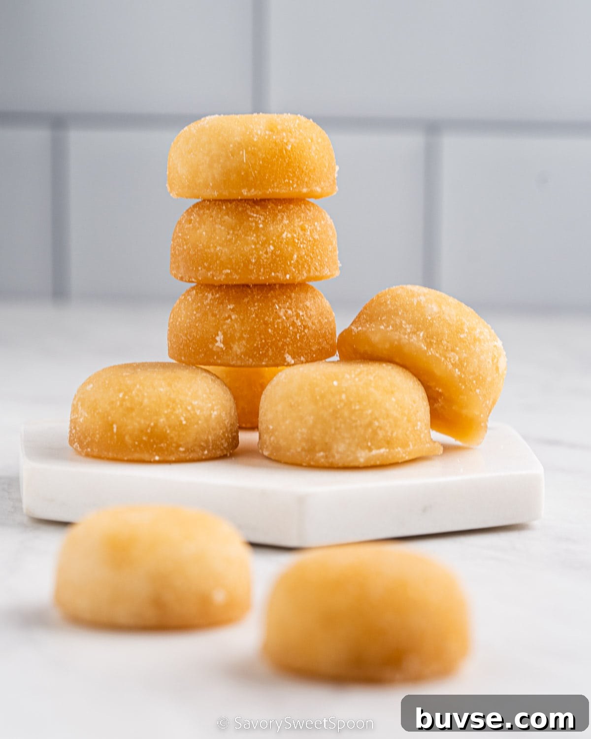 Stacks of palm sugar.