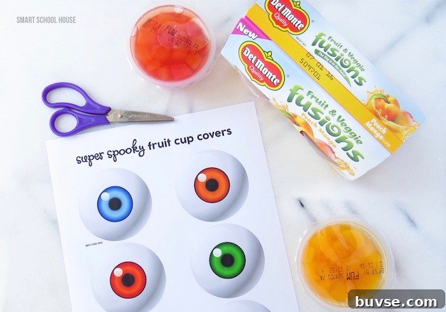 Super Spooky Eyeball Fruit Cups