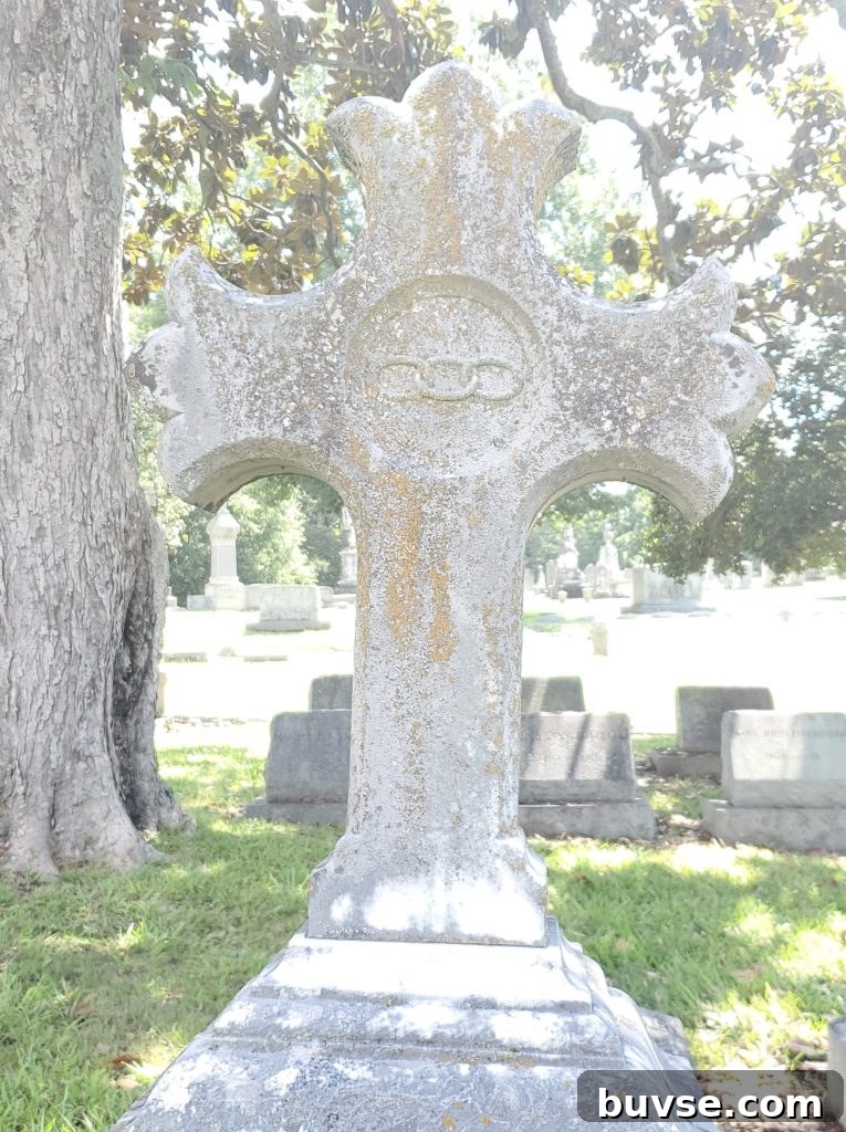 Ancestor's Tombstone in shape of a cross