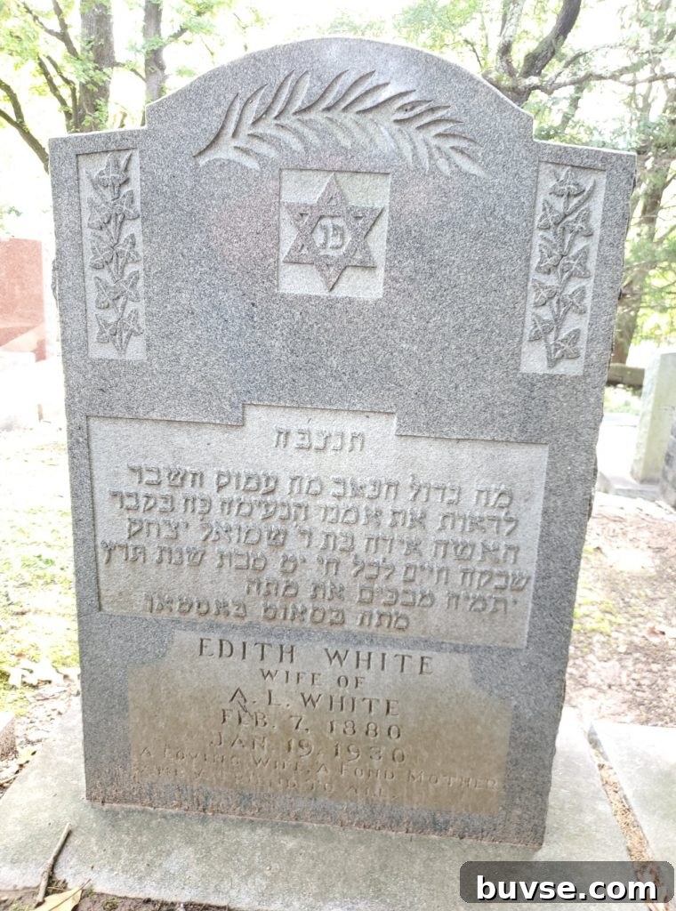 Ancestor's Tombstone with Star of David