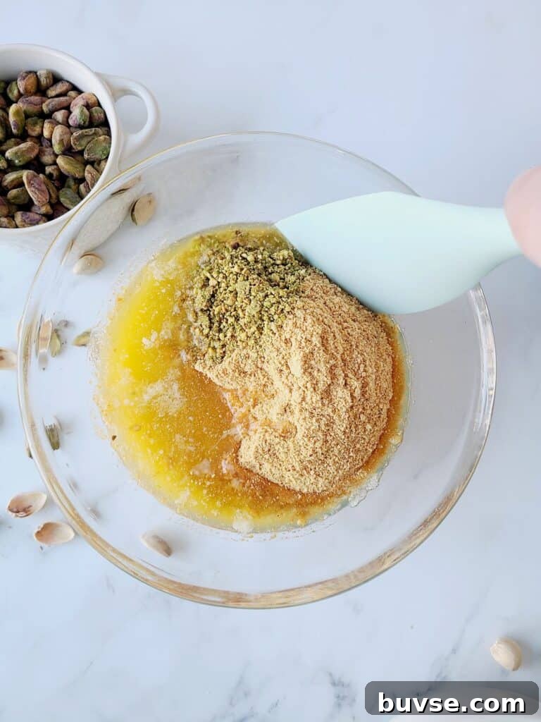 Mix for pistachio Graham cracker crust