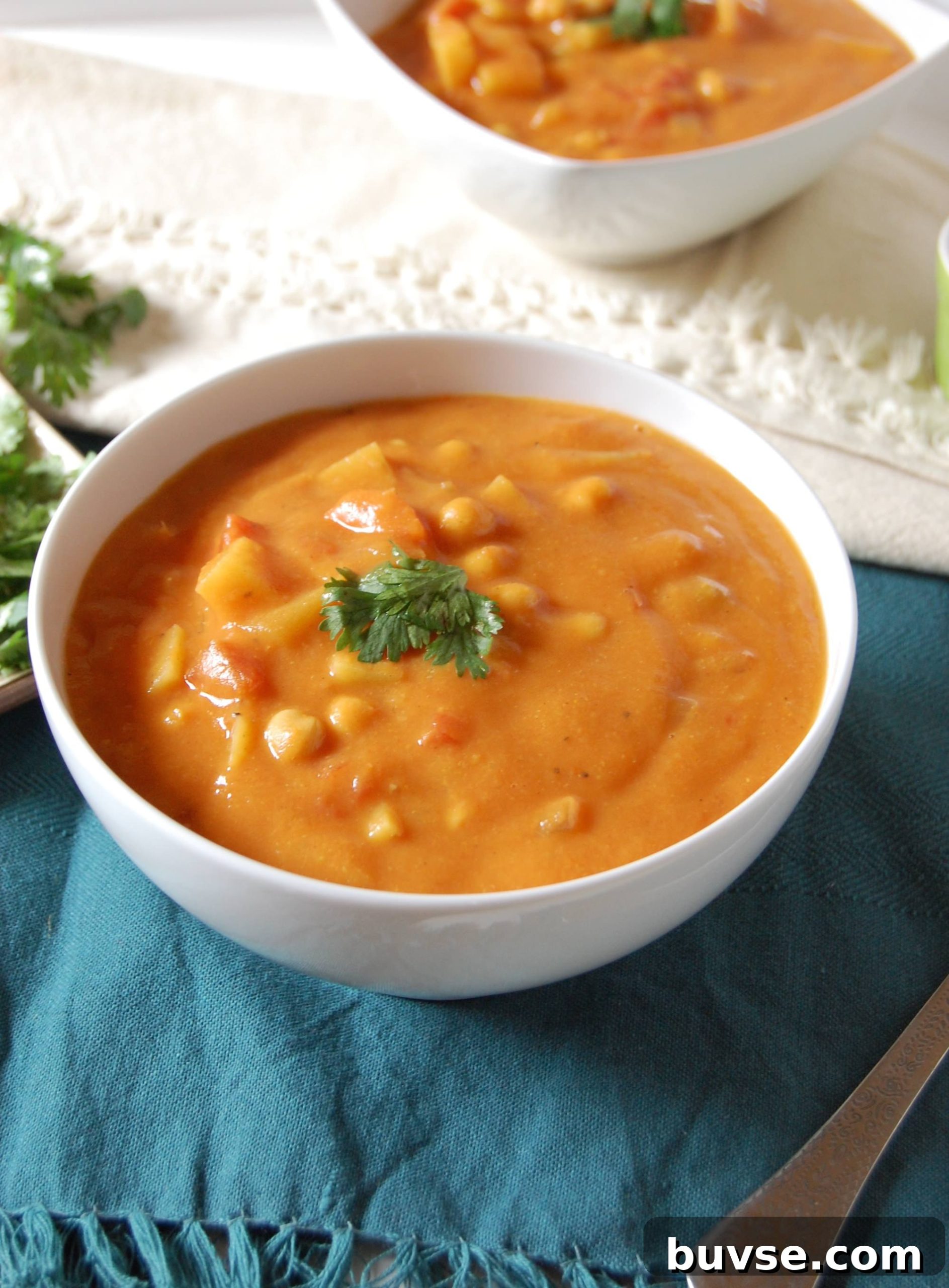 Indian Spiced Vegetable Chickpea Soup