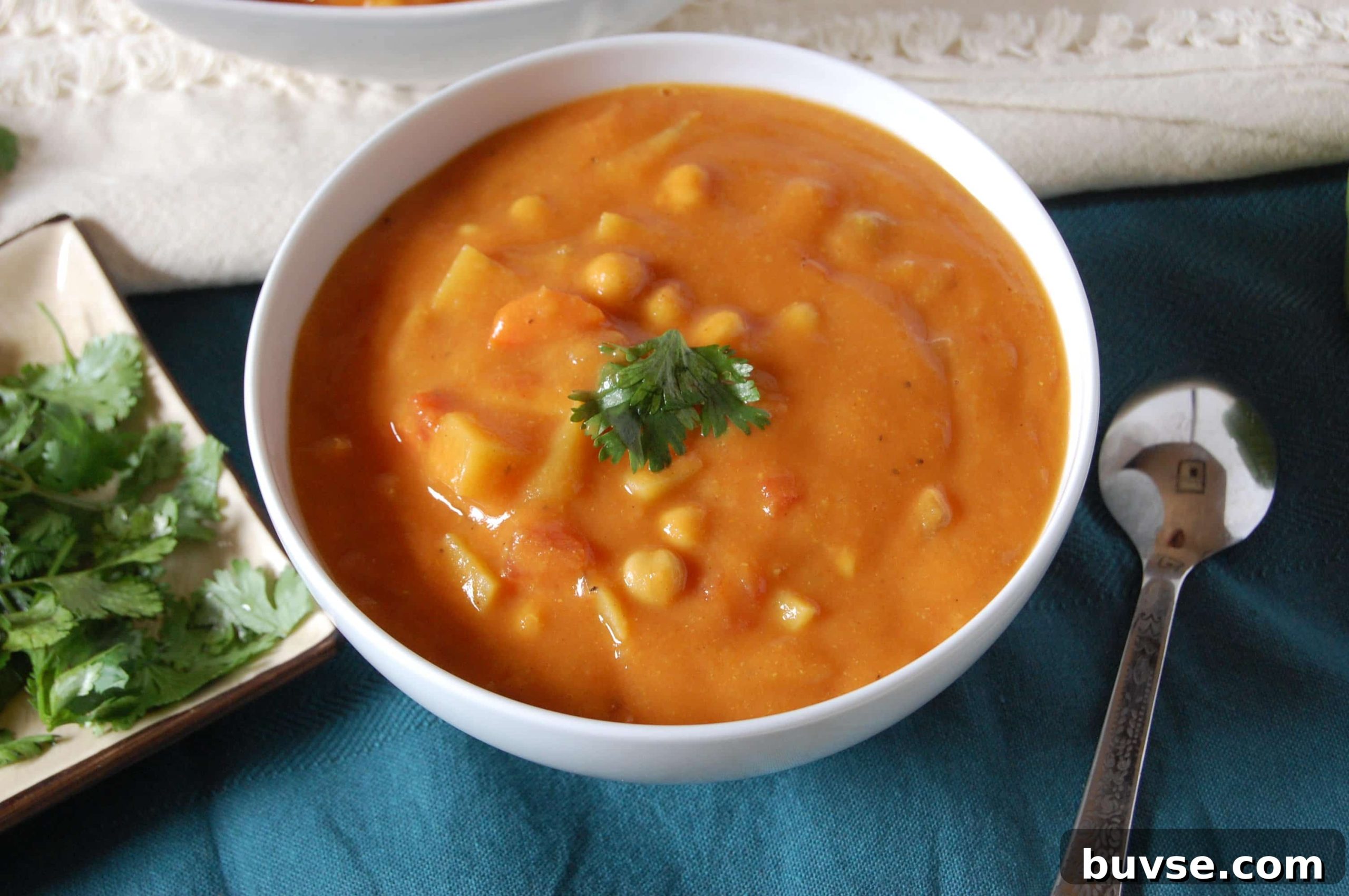 Indian Spiced Vegetable Chickpea Soup