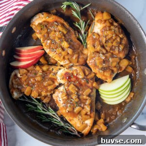One-Pan Chicken in Apple Cider Sauce Recipe 9 chicken with apple cider sauce