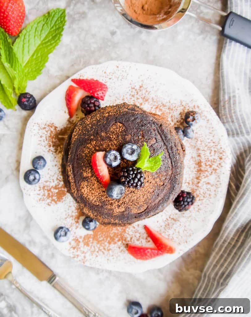 Paleo Carob Pancakes (GF) | Perchance to Cook, www.perchancetocook.com