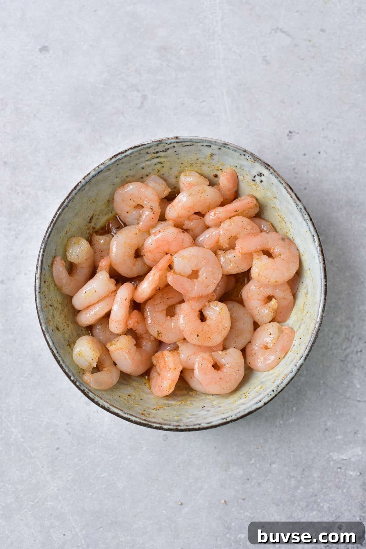 Zesty Old Bay Shrimp Salad Recipe with Lemon and Celery 4 Boiled shrimp in a bowl.