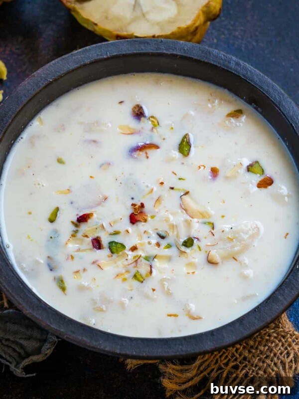 Sitaphal Basundi (Custard Apple Basundi).