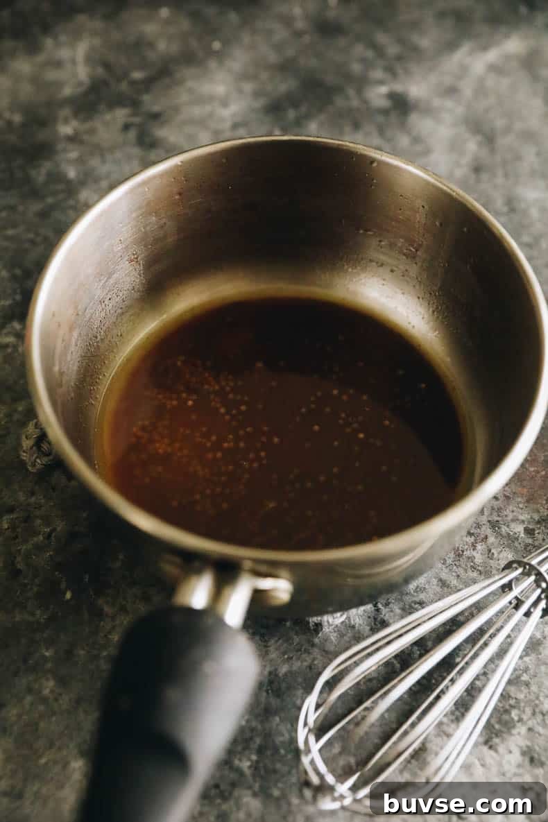 coconut spice oil for drizzling in a small pot