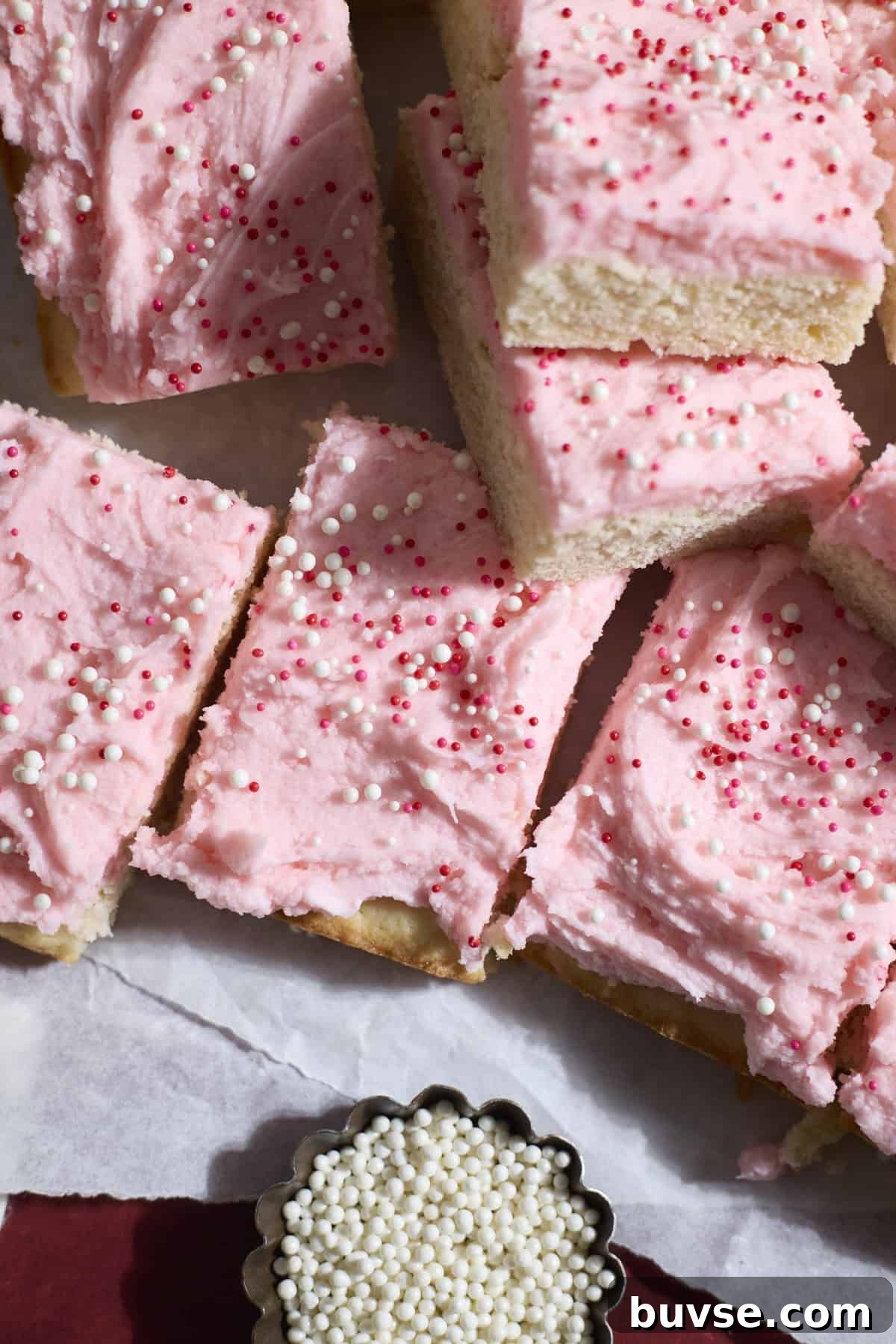 A pile of Sourdough Discard Sugar Cookie Bars.