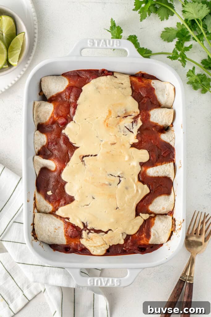 Flavorful Dairy-Free Chicken Enchiladas Recipe 12 The freshly baked dairy free enchiladas.