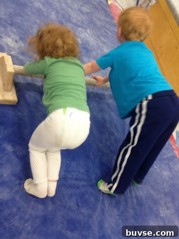 Children doing push-ups together
