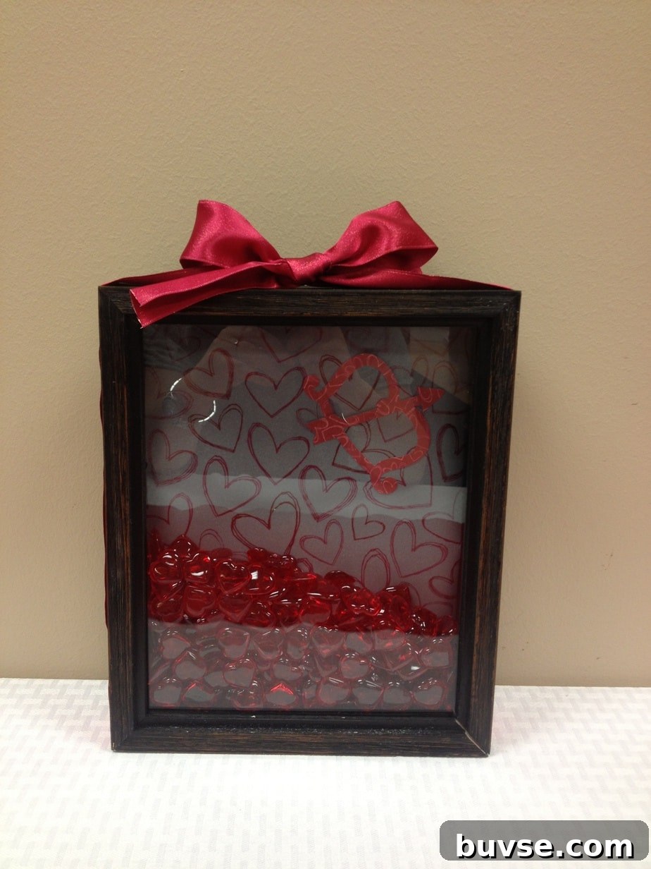 Valentine teachers lounge PTO shadow box