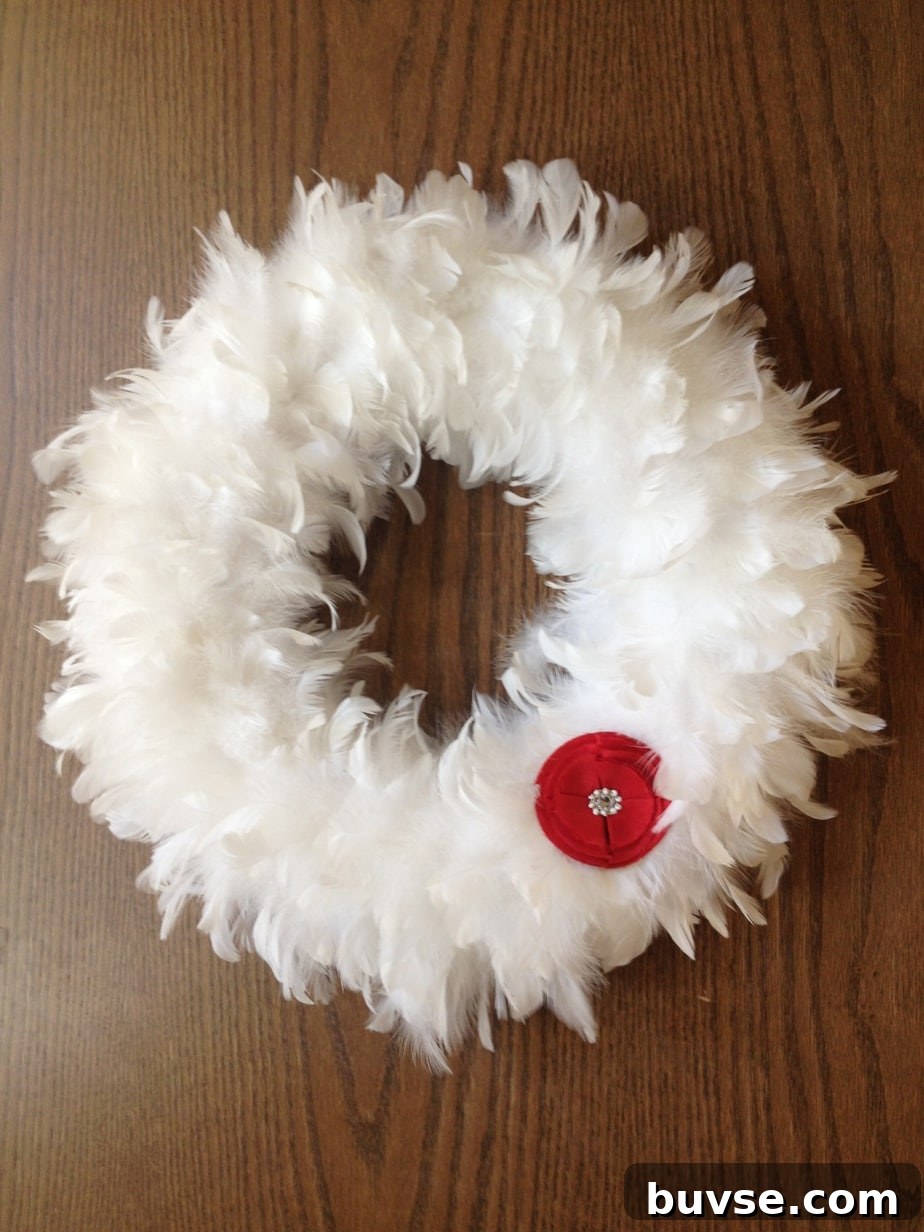 PTO Teachers Lounge Valentine feather wreath