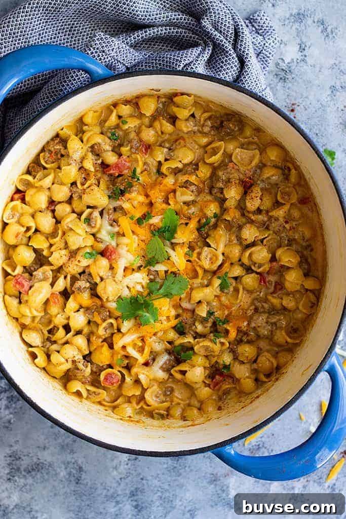 Pantry Recipes: Creative Shelf Cooking with Staples 30 Chile Con Queso Mac and Cheese -is a great one pot meal for any night of the week! It's quick and easy (only takes 30 minutes), cheesy, and will become a family favorite!