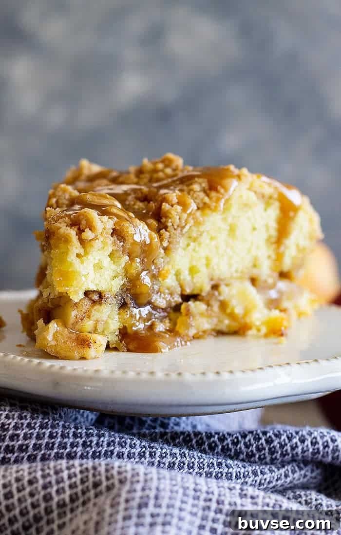 Pantry Recipes: Creative Shelf Cooking with Staples 66 This Apple Crumb Cake is the perfect fall treat! It's filled with spiced apples, an extra thick crumb layer, and a tender cake. Drizzle with an easy homemade caramel sauce for the perfect treat!