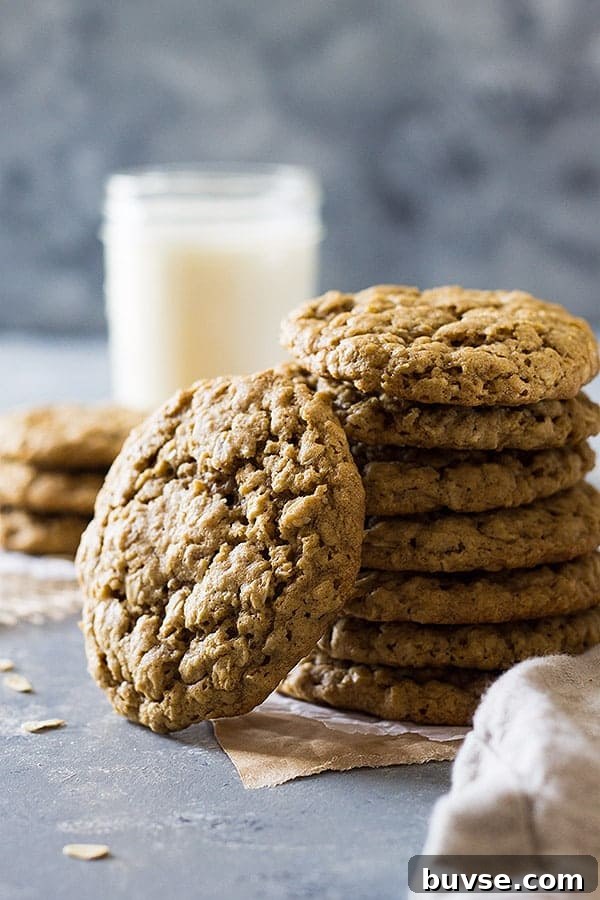 Pantry Recipes: Creative Shelf Cooking with Staples 71 These Soft and Chewy Oatmeal Cookies are an all butter cookie that are super easy to make. They stay soft for days and taste phenomenal!