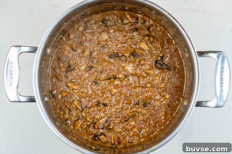 Stew ready to serve