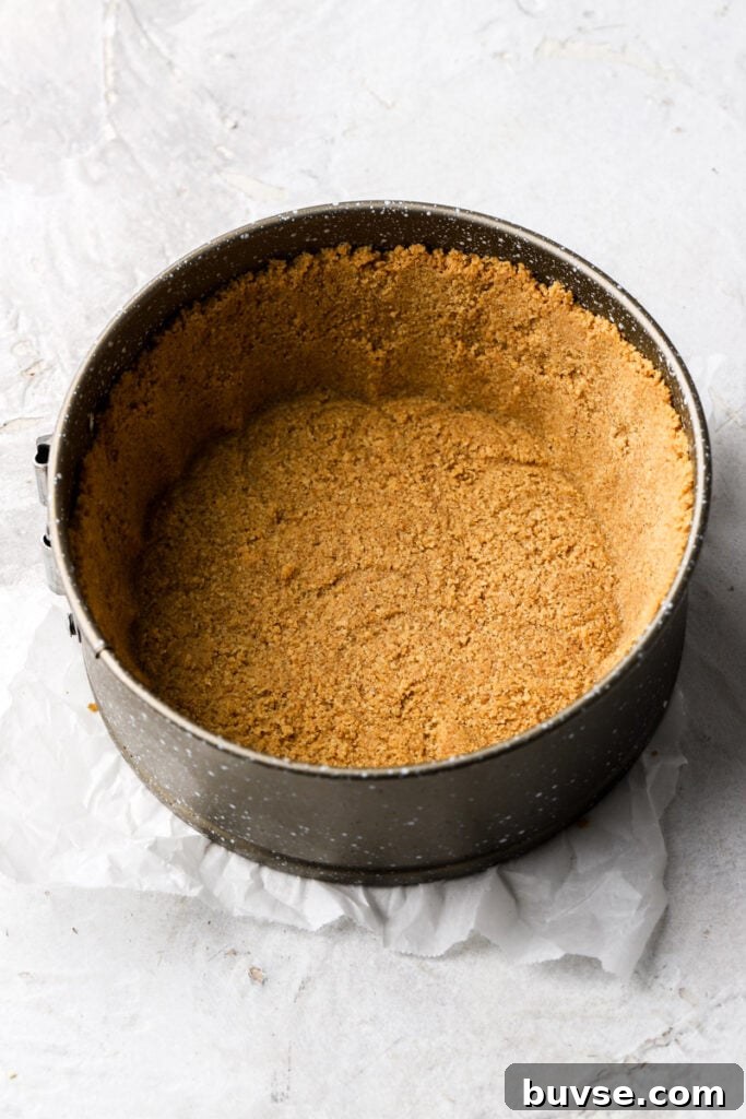 brown butter crust in springform pan
