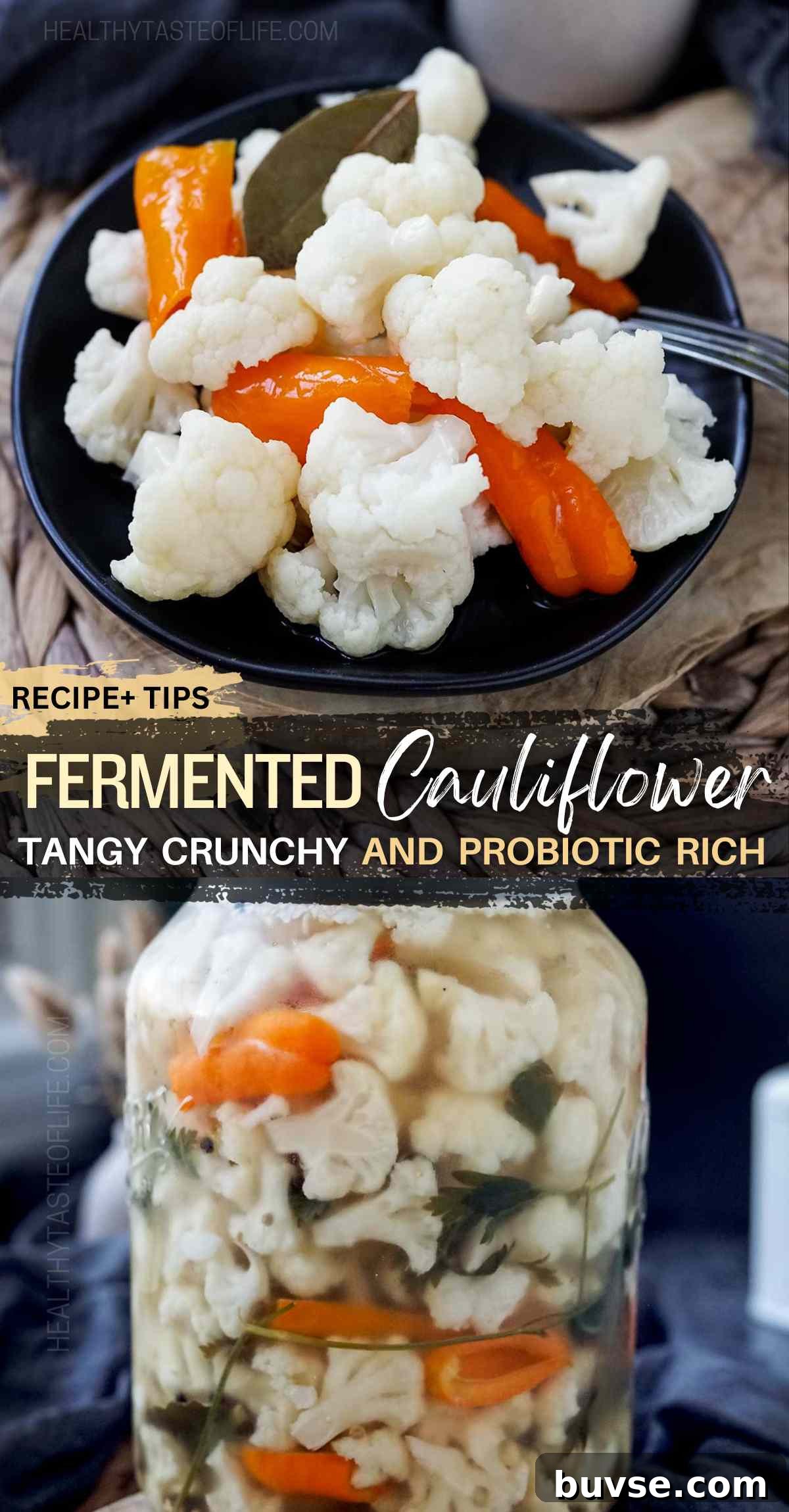 Lacto-Fermented Cauliflower Recipe: Tangy and Probiotic 8 Fermented cauliflower recipe featured image