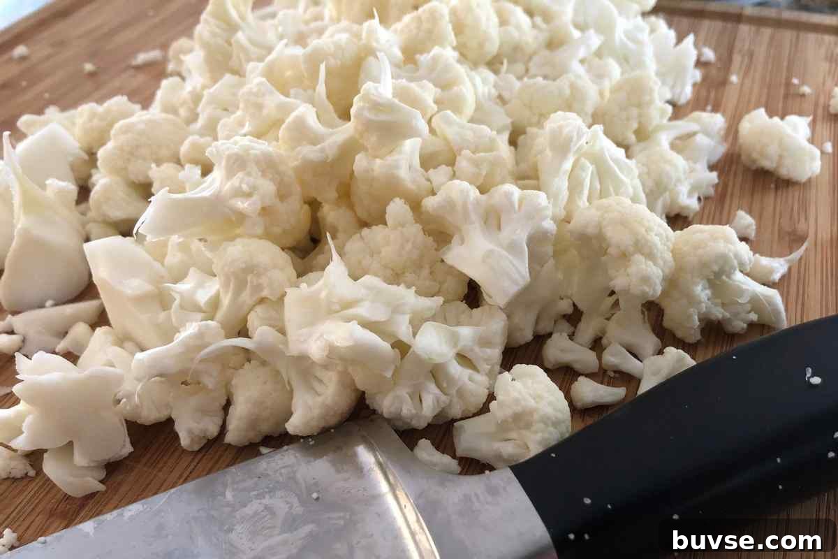Lacto-Fermented Cauliflower Recipe: Tangy and Probiotic 4 Cauliflower florets small cut ready to ferment.