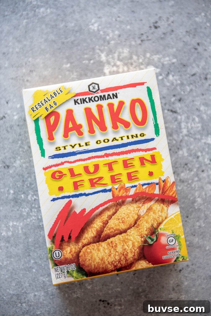 box of gluten free panko breadcrumbs