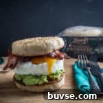 Breakfast Crumpet Burger