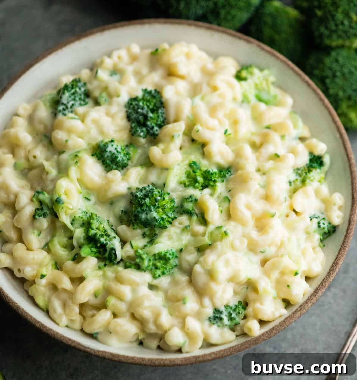 bowl of vegetable mac and cheese