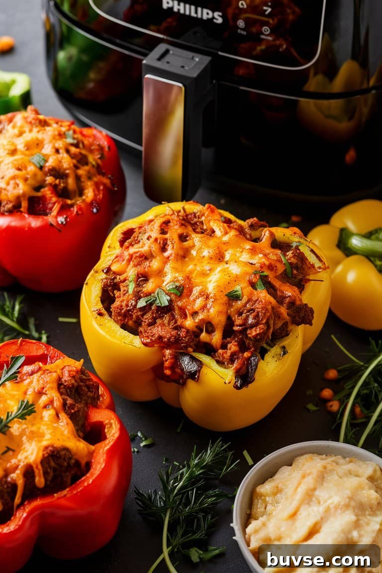 13 Side Dishes to Serve with Meatballs 4 Air-Fryer-Stuffed-Peppers