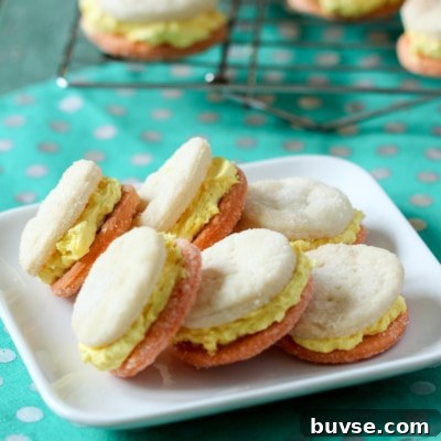 Candy Corn Cream Wafer Cookies