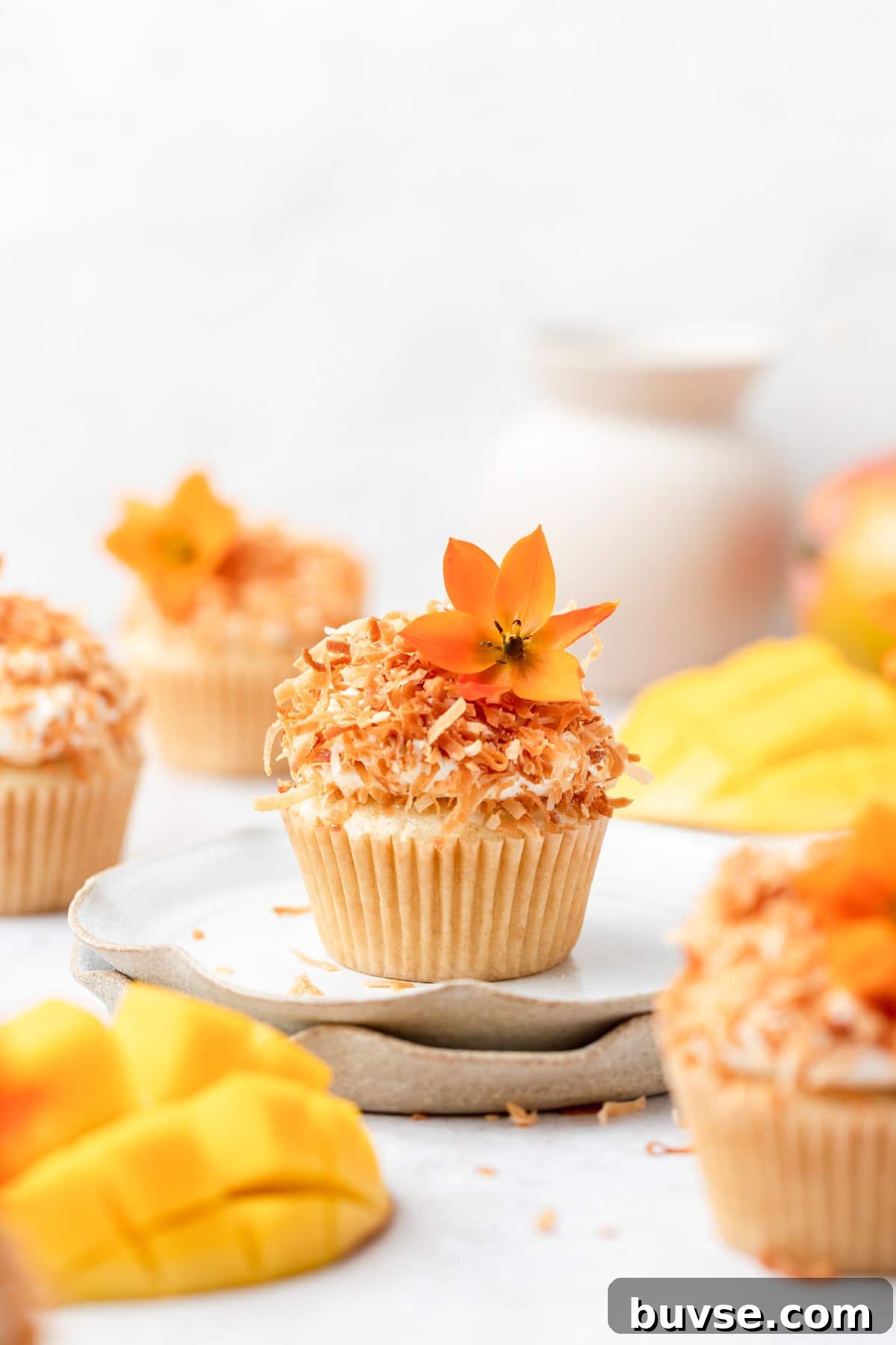 27 Irresistible Hawaiian Desserts to Try at Home 22 Mango Coconut Cupcakes