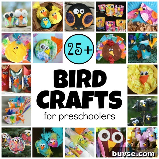 Easy Bird Crafts for Preschoolers and Toddlers
