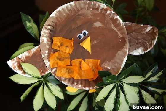 paper plate robins for toddlers and preschoolers to make