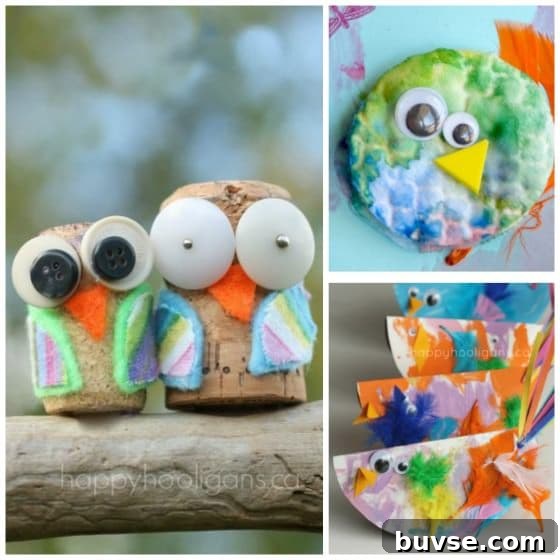 cute and easy bird crafts for kids